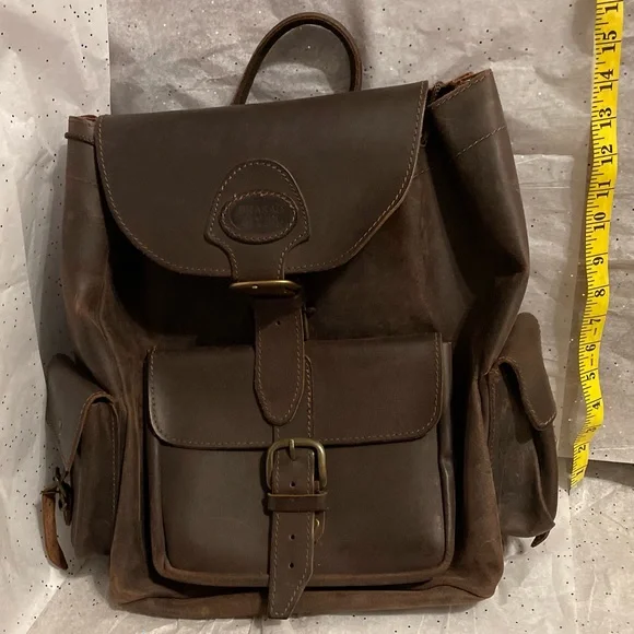 Bags | Brasao Leather Backpack Handmade In Greece | Poshmark display picture 3